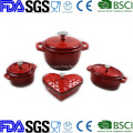 Enamel Cast Iron Cookware Set in 3PCS for European Country